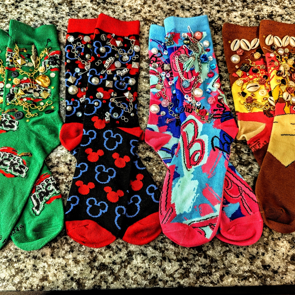 Colorful Patterned Graphic Socks